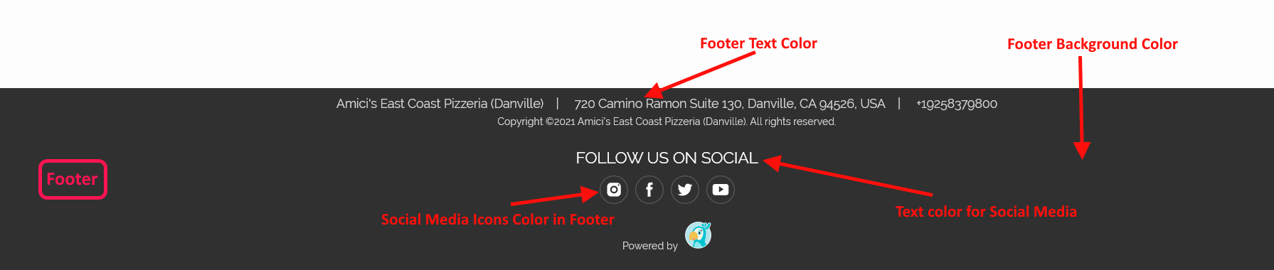 Footer Example