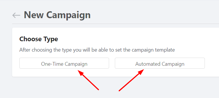 Choose Campaign Type